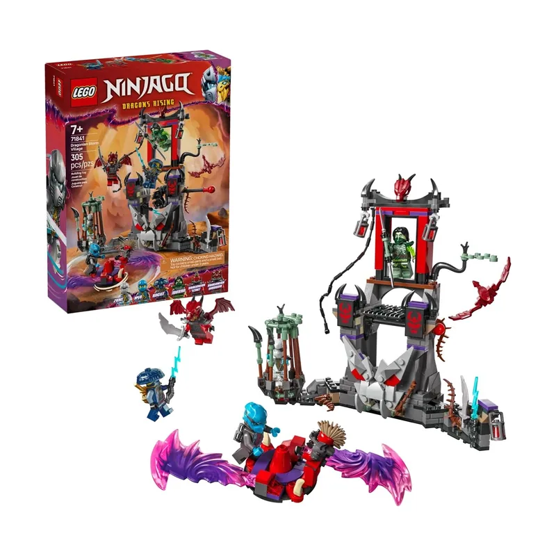 Lego Ninjago Aldea de la Tormenta Dragónida Juego de Combate