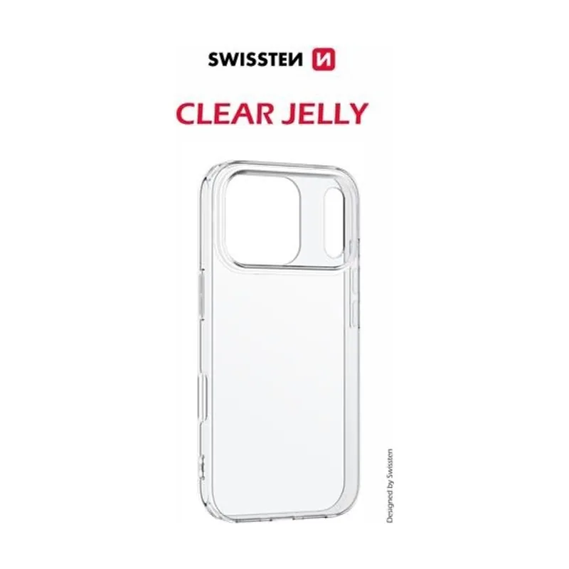 Swissten Funda de gelatina transparente para apple iphone 17 pro max