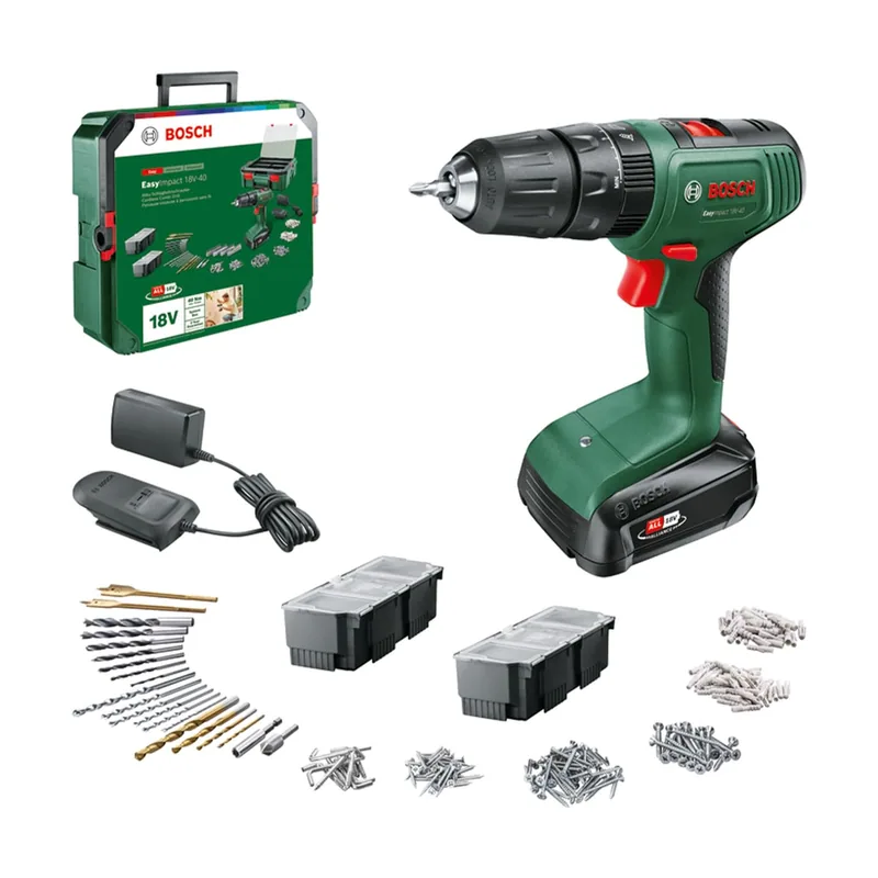 Bosch taladro percutor a batería EasyImpact 18V-40 atornillar perforar en madera
