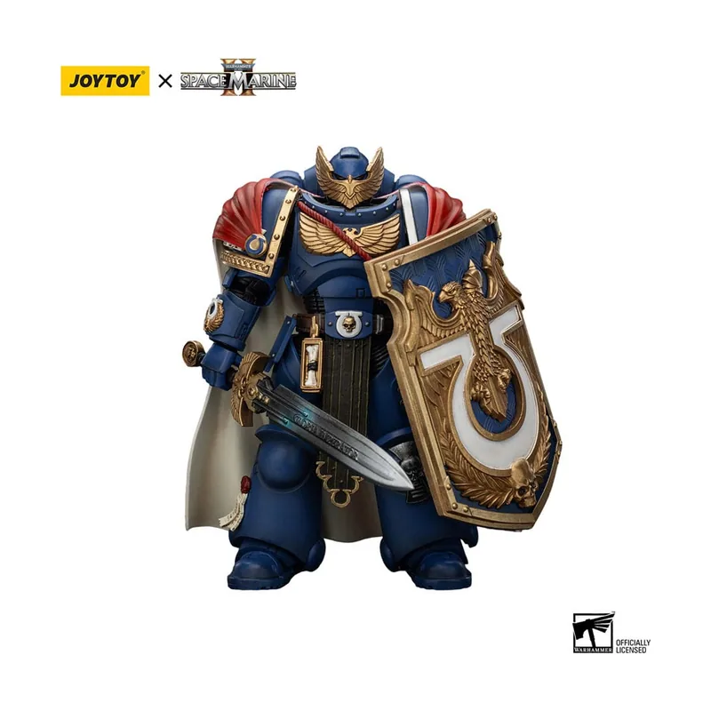 Joy Toy JOYTOY Figura de acción Warhammer 40k Ultramarines Victrix Honour Guard con escudo de tormenta y espada de poder