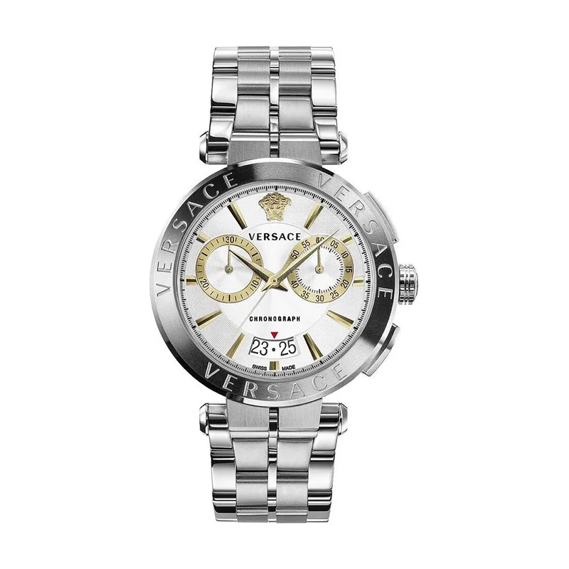 Versace VE1D02323 correa Gris plata Dial Metal