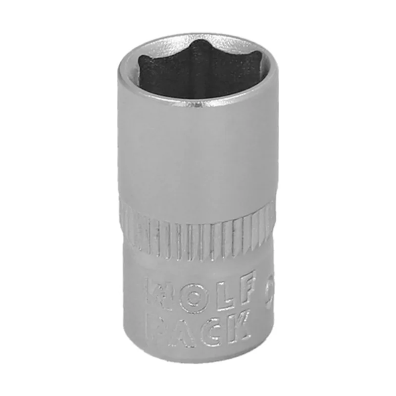 Llave Vaso 1/4" Hexagonal 10 mm. Perfil de 6 caras. Acero Cromo Vanadio
