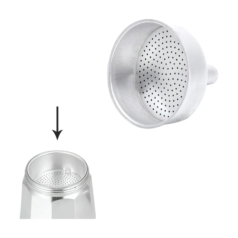 Oryx Embudo Cafetera Aluminio Classic/Inducción 2 Tazas