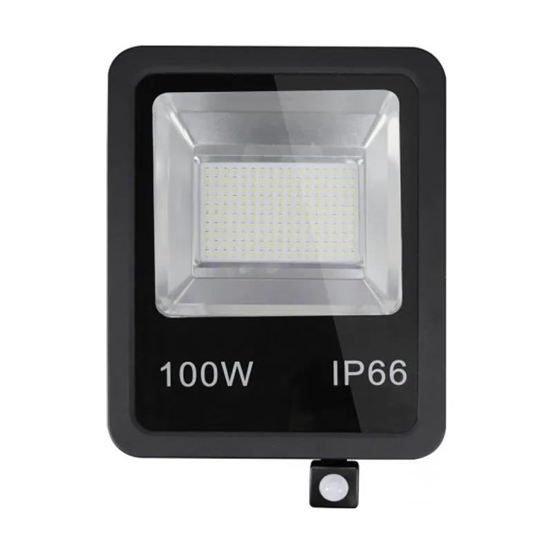 Abrila c/sensor olivino 100w 6500k negro 9000lm
