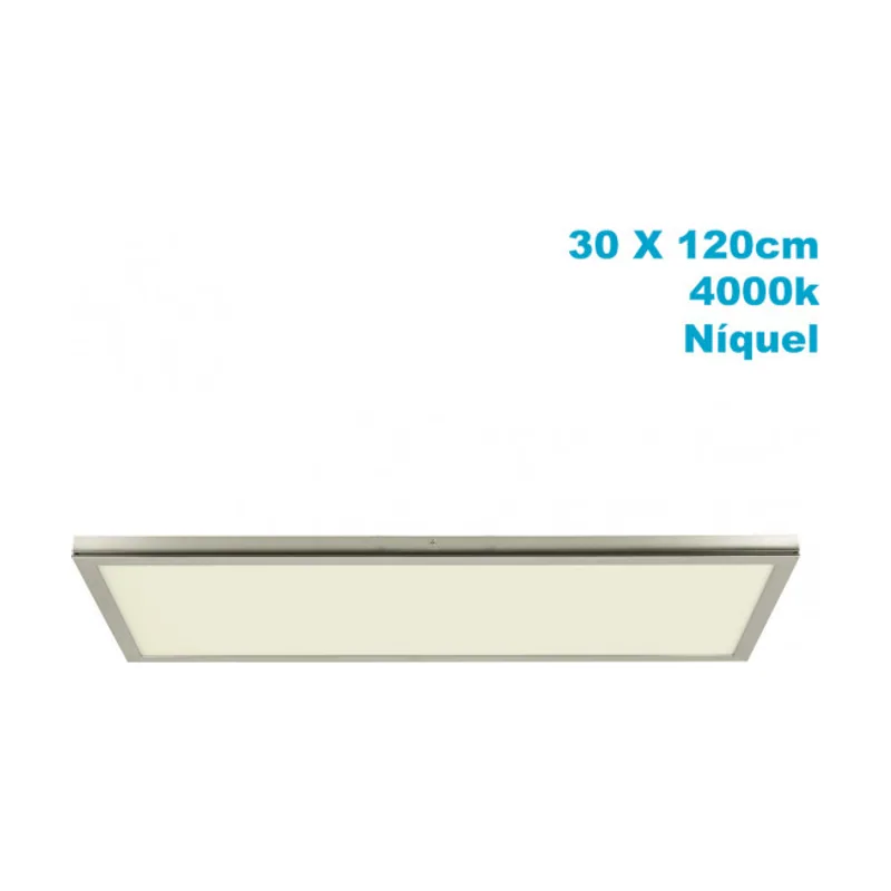 Abrila Panel superf. 72w 4000k tivoli niquel 2,5x30x120cm 6120 lm