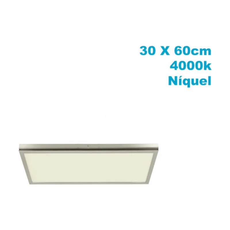 Abrila Panel superf. 36w 4000k tivoli niquel 2,5x30x60 cm 3060 lm