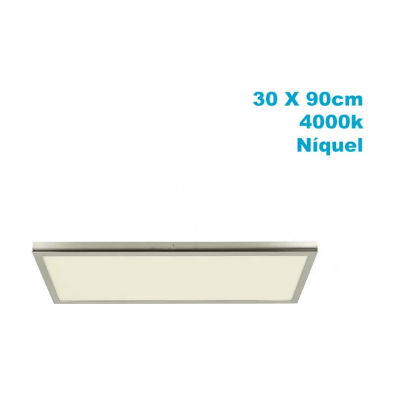 Abrila Panel superf. 72w 4000k tivoli niquel 2,5x30x90 cm 6120 lm