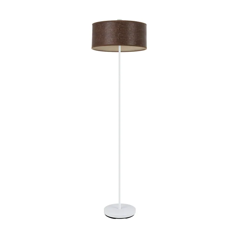 Abrila Pie Salon Jerte 1xe27 Blanco/madera Negra 165x40x40 Cm marca FABRILAMP
