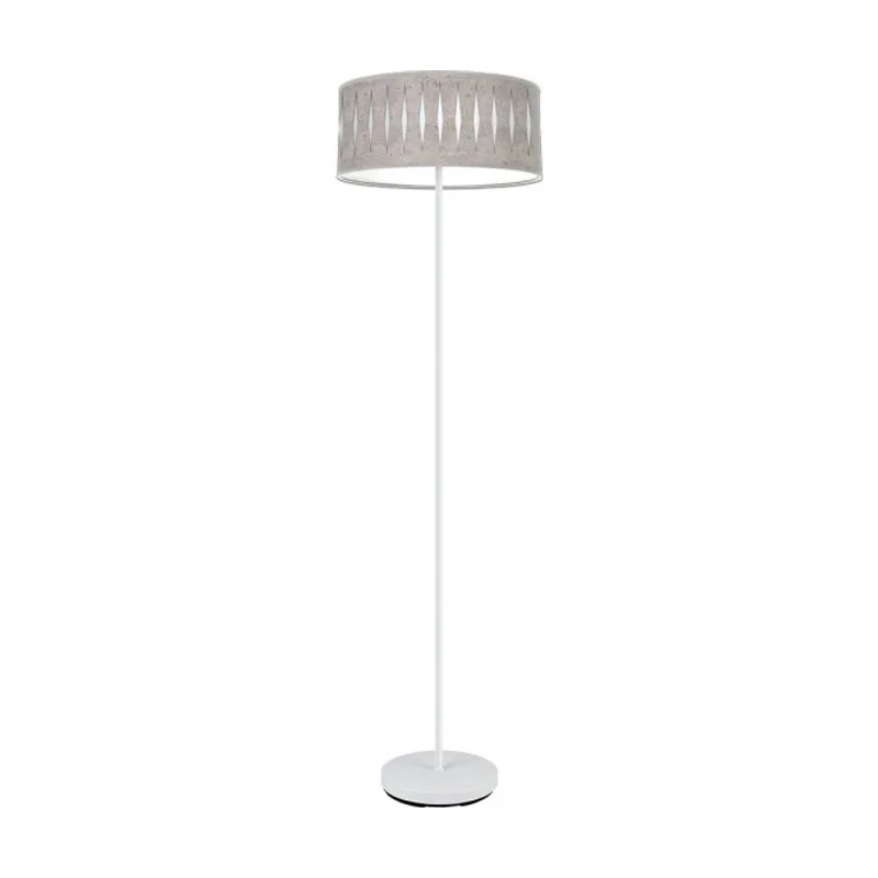 Abrila Pie Salon Piron 1xe27 Blanco/cemento Gris 165x40x40 Cm marca FABRILAMP
