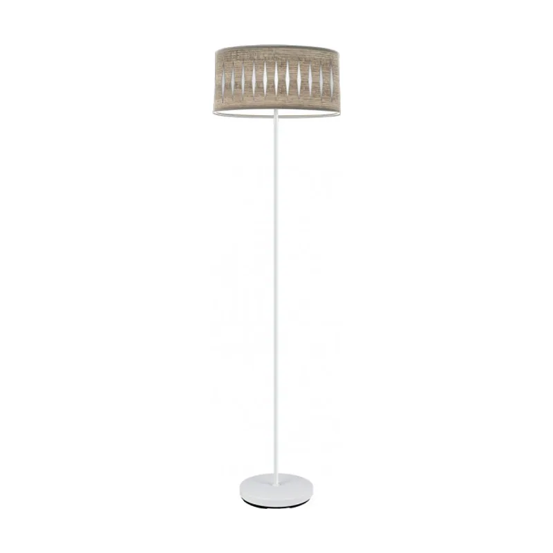 Abrila Pie Salon Piron 1xe27 Blanco/madera Gris 165x40x40 Cm marca FABRILAMP