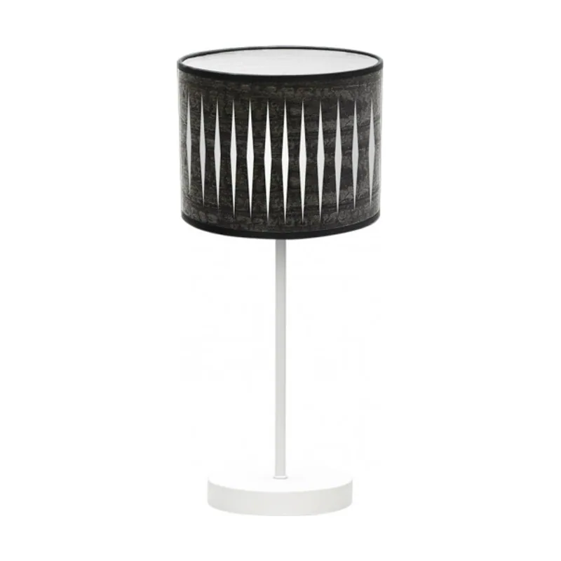 Abrila Piron 1xe14 Blanco/madera Negra 42x17x17 Cm marca FABRILAMP