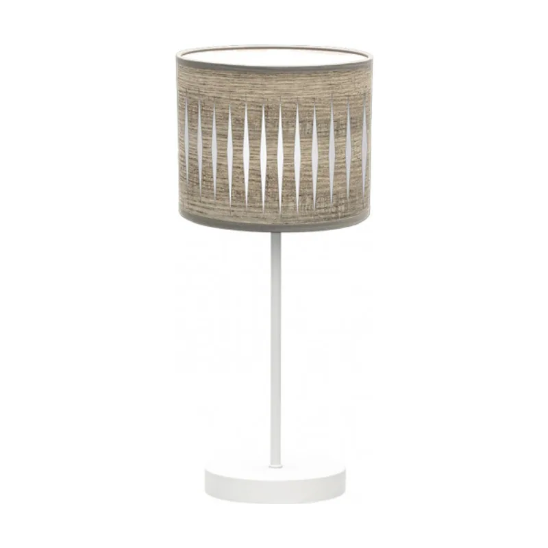 Abrila Piron 1xe14 Blanco/madera Gris 42x17x17 Cm marca FABRILAMP