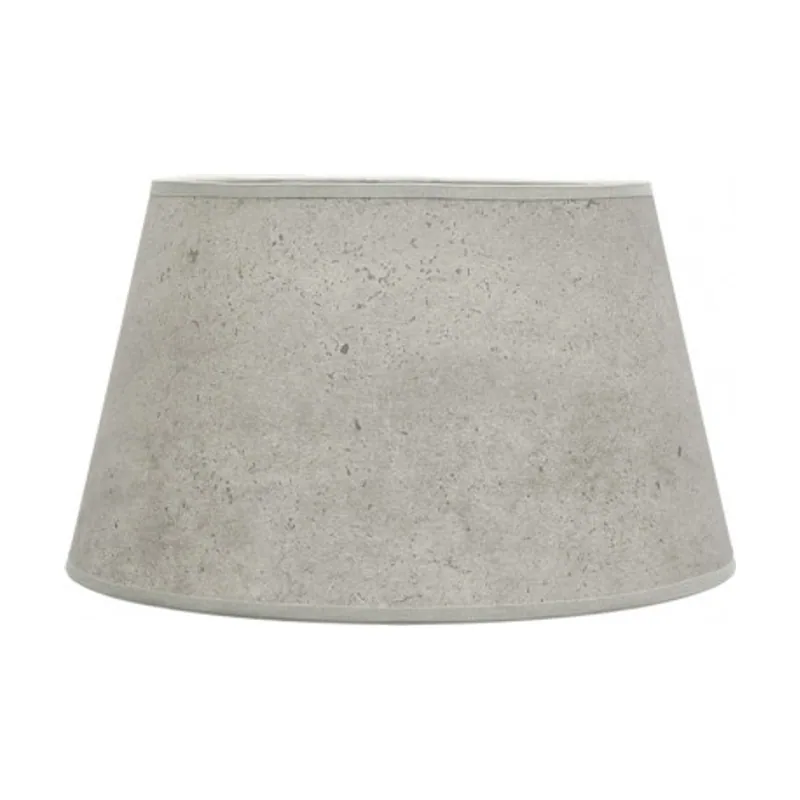 Abrila Pantalla salma e27 cemento gris 35dx25dx20h conica abierta