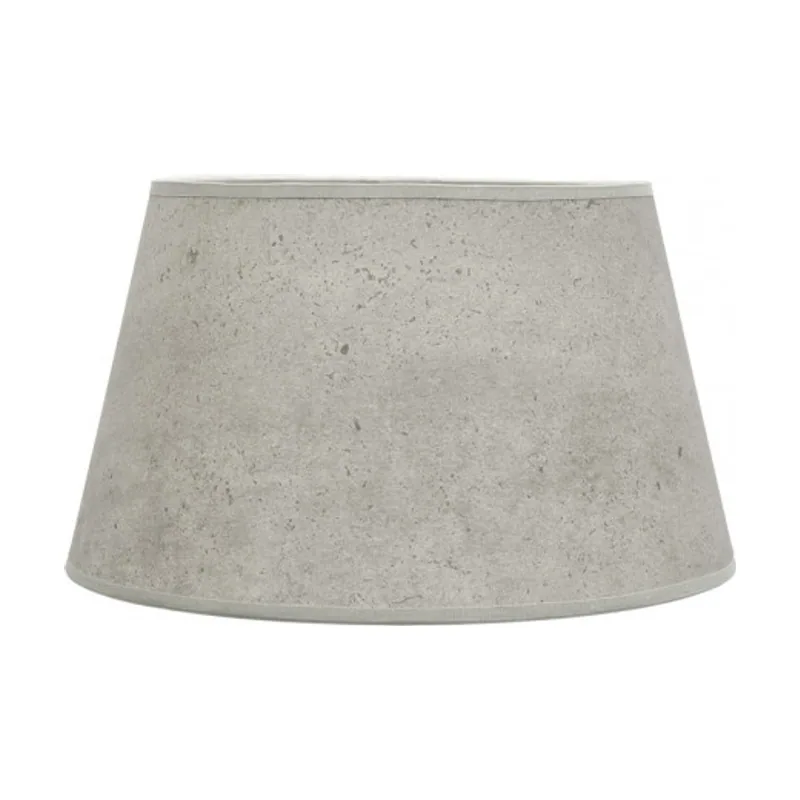 Pantalla salma e27 cemento gris 40dx30dx25h conica abierta