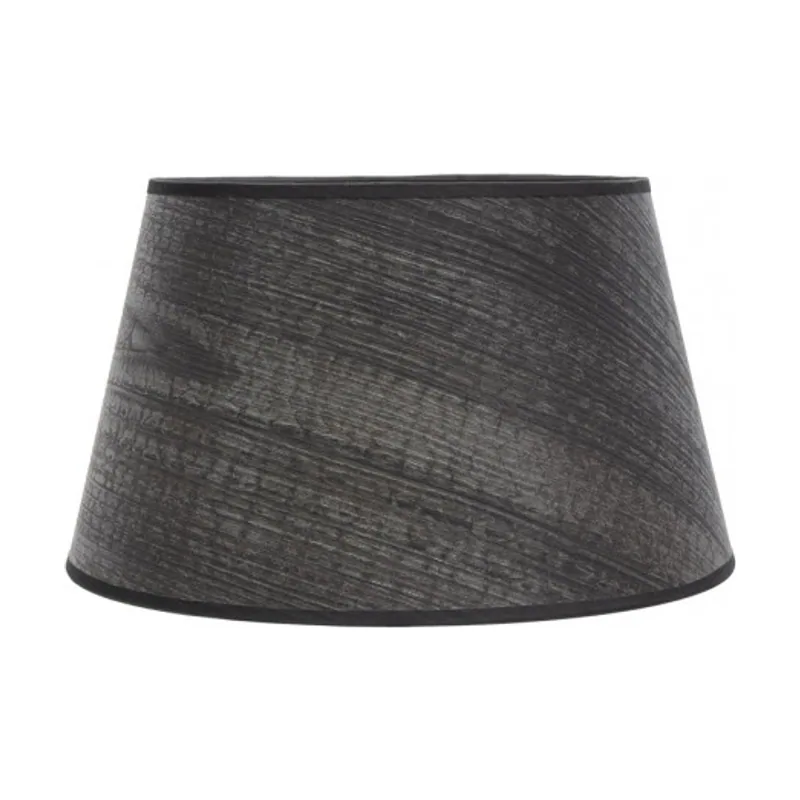 Pantalla salma e27 madera negra 40dx30dx25h conica abierta