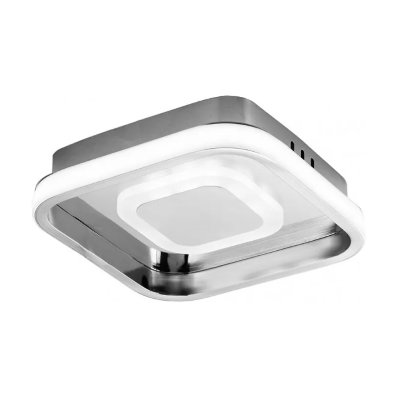 Abrila Plafon 24w 3000-4000-6000k elma cromo 5,5x21x21 cm 2280 lm c/memoria de luz