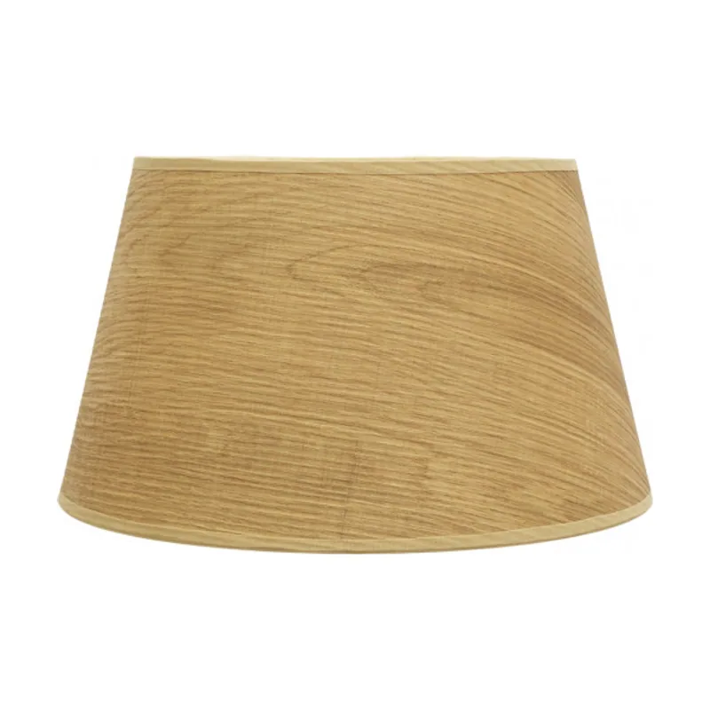 Abrila Pantalla salma e27 madera clara 45dx35dx30h conica abierta
