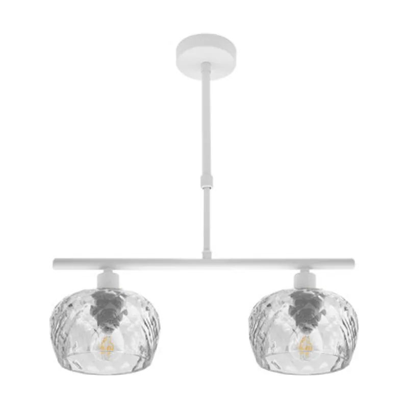 Abrila FABRILAMP Lampara Estela 2xe14 Blanca Regx41x13 Cm C/cristal Tallado
