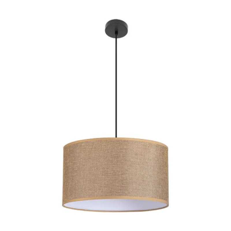 Colgante Modelo Jin Con Pantalla Marron 50 Cm