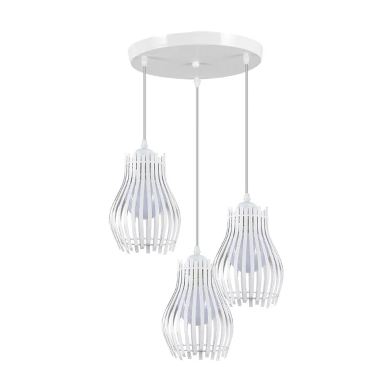 Abrila FABRILAMP Plafon Ragusa Blanco 3xe27 Regx36x36cm