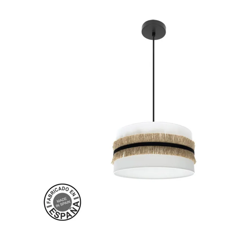 Abrila Colgante Modelo Angola Blanco 40 Cm