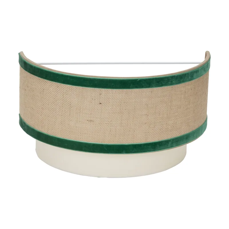 Abrila Aplique cornalina 1xe27 beis/verde 30d