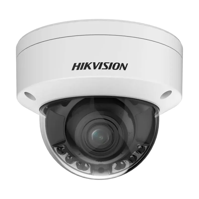 Hikvision Cámara de Seguridad IP Pro Domo ColorVu PoE 4MP 2.8~12mm Exterior IP67