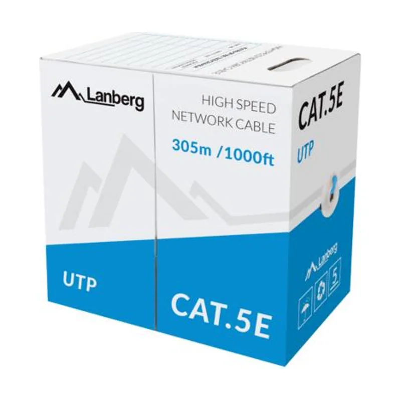Lanberg LCU5-10CC-0305-B cable de red Azul 305 m U/UTP UTP