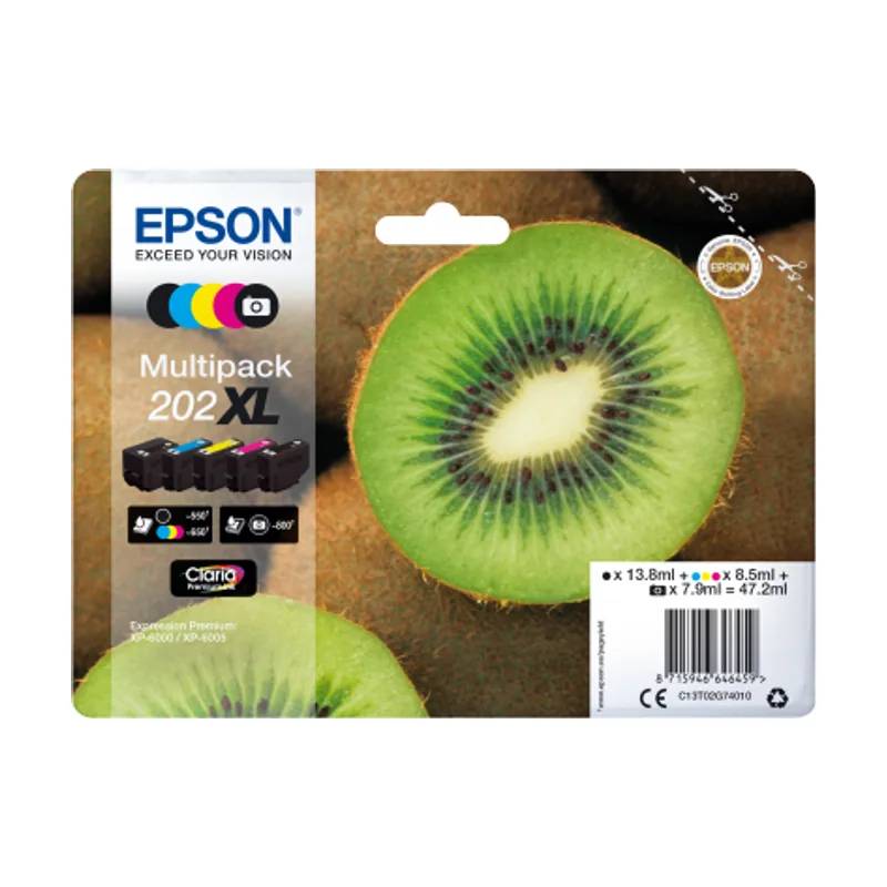 Epson Kiwi Multipack 5-colours 202XL Claria Premium Ink