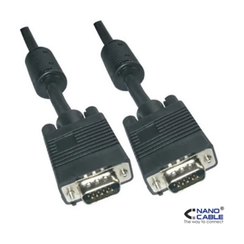 Nanocable CABLE SVGA CON FERRITA HDB15/M-HDB15/M 10 M