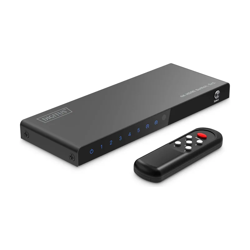 Digitus DS-55332 Conmutador HDMI 5x1-5 Entradas 1 Salida