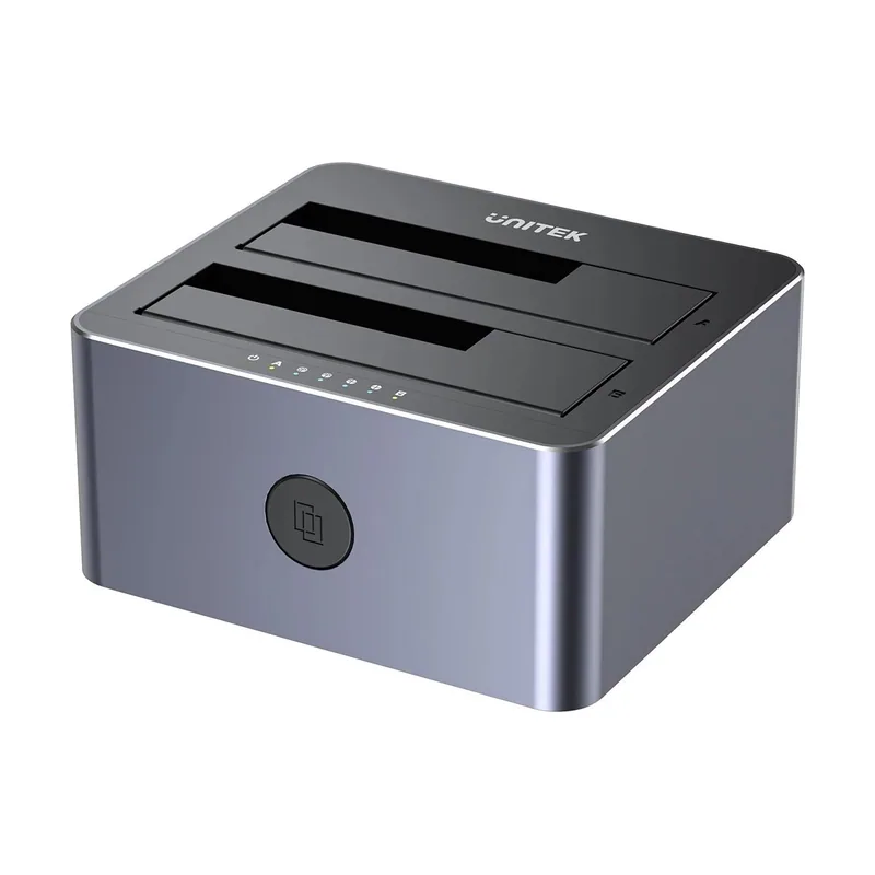 Unitek Estación de acoplamiento USB 3.0 a SATA III de doble bahía HDD/SSD con UASP y clon offline