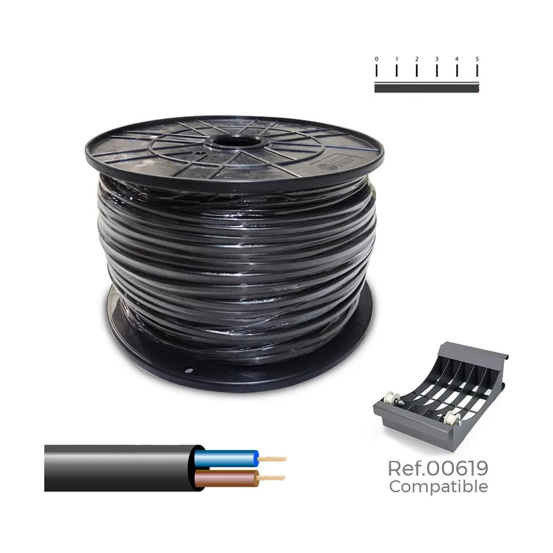 Sediles Cable Eléctrico Manguera vv-k0.6/1kv Negro 2 x 1,5 mm 150 m
