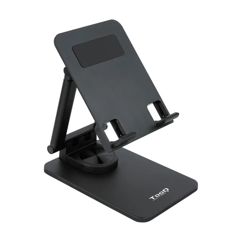 Nanocable Soporte Sobremesa Tablet Negro Halley Tooq Ph-hermes-halley