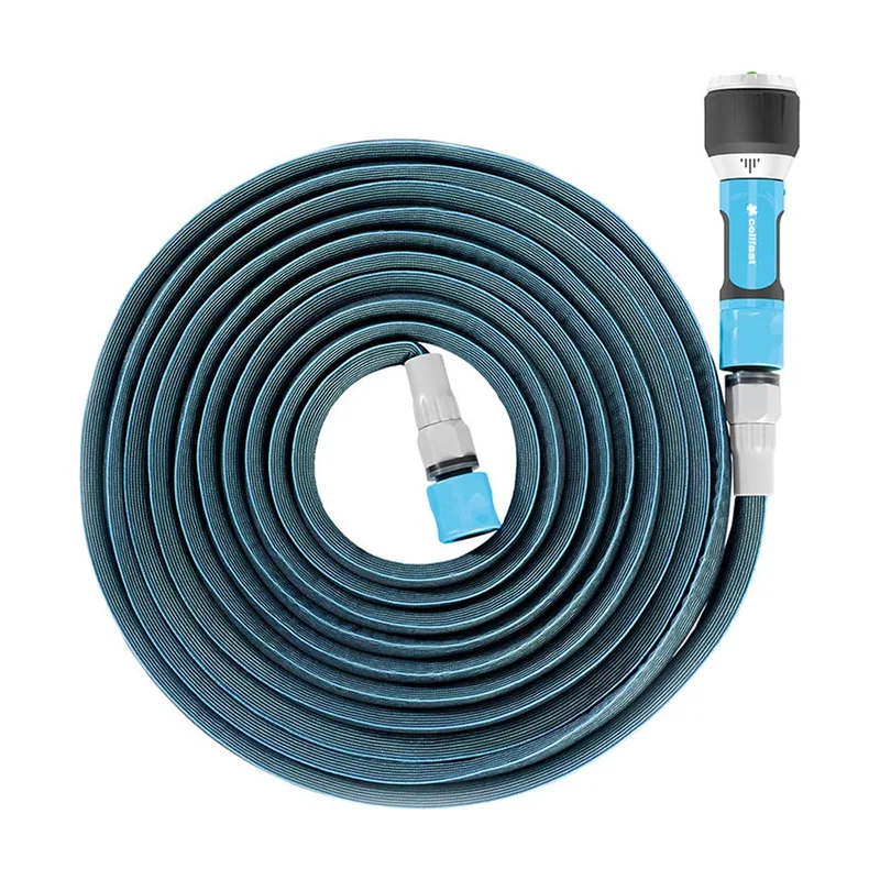 Cellfast Boquilla De Riego Set Con Manguera De Agua Extensible Aspersor De Césped Para Césped Flores Plantas ENERGO 15 30 m