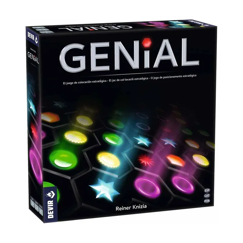 Devir Genial Juego de Mesa de Estrategia Familiar y Abstracta