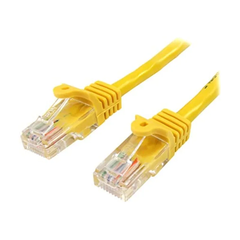 Startech StarTech.com Cable de Red de 0,5m Amarillo Cat5e Ethernet RJ45 sin Enganches