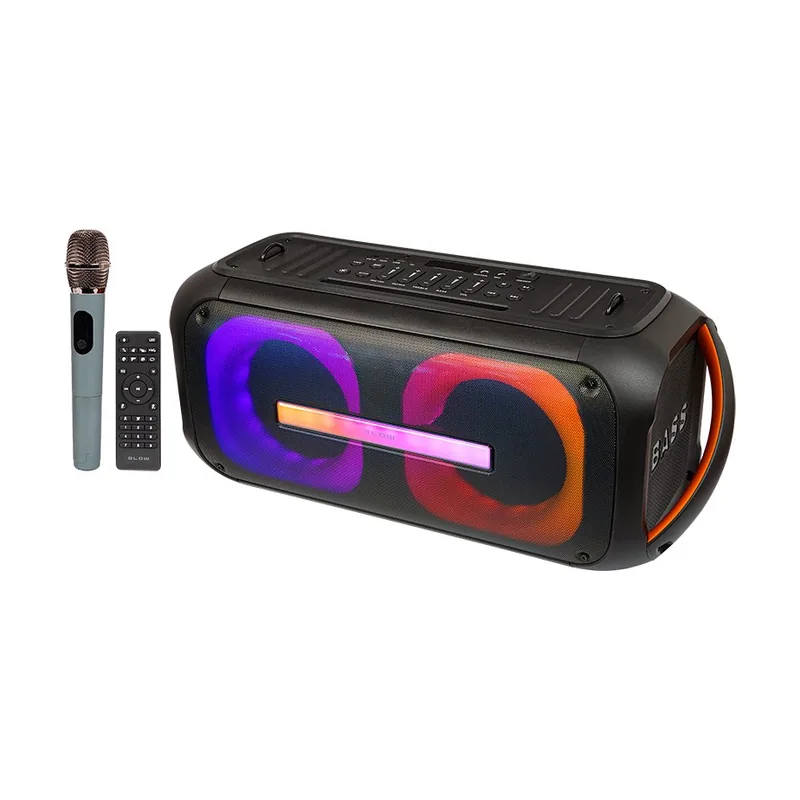 Speaker djbox + remote control + microphone