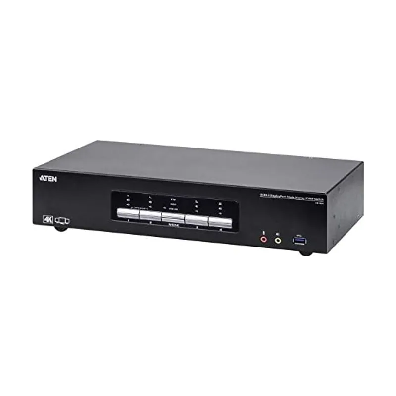 Aten Switch Kvmp? Usb 3.0 4k Displayport Triple Display A 4 Porte aten Cs1964 Kvm Audio Usb Switch