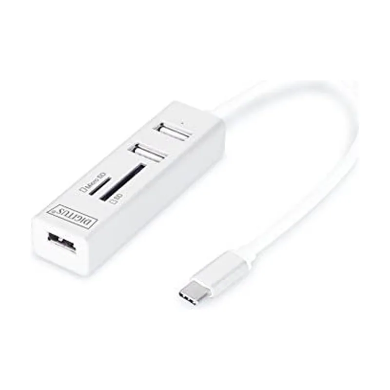 Digitus USB Type-C HUB con lector de tarjetas
