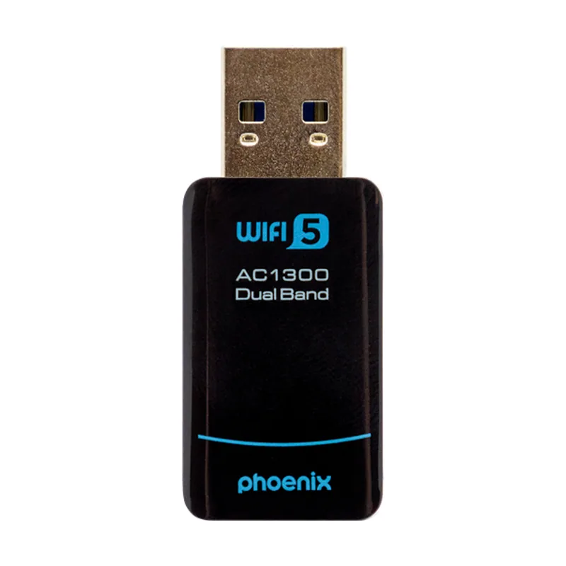 Phoenix Adaptador WiFi USB AC1300 Band 2.4G/5G