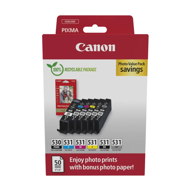 Canon PGI-530/CLI-531 PVP cartucho de tinta 6 pieza s