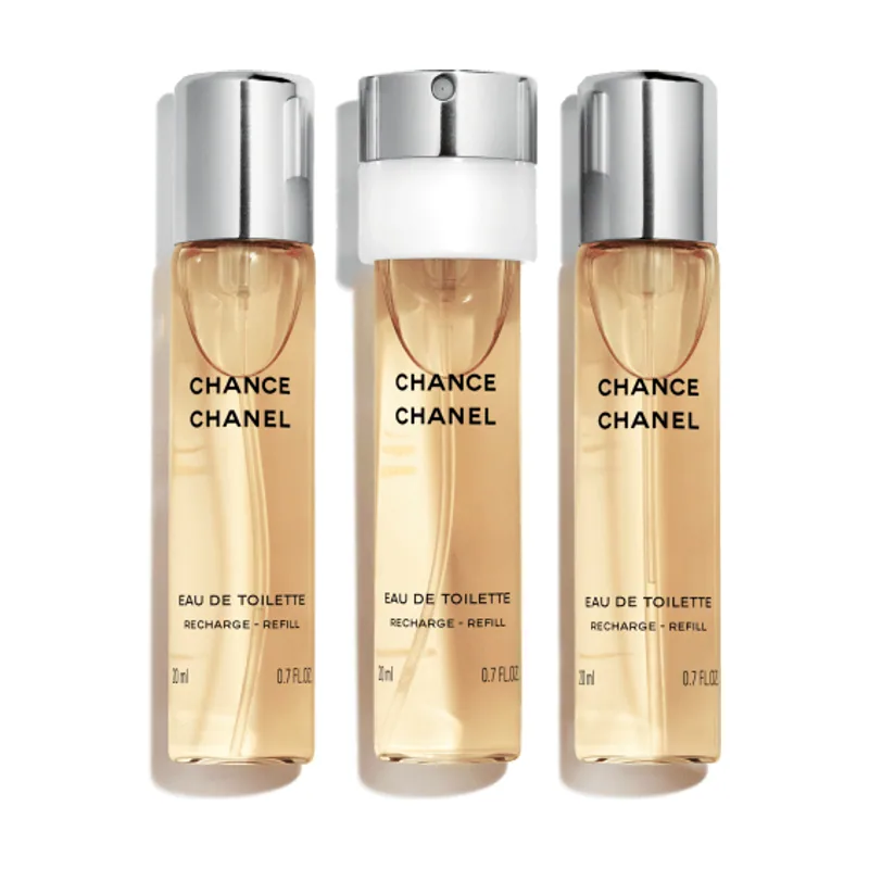 Chanel CHANCE eau de toilette vaporizador twist & spray 3 recargas 3 x