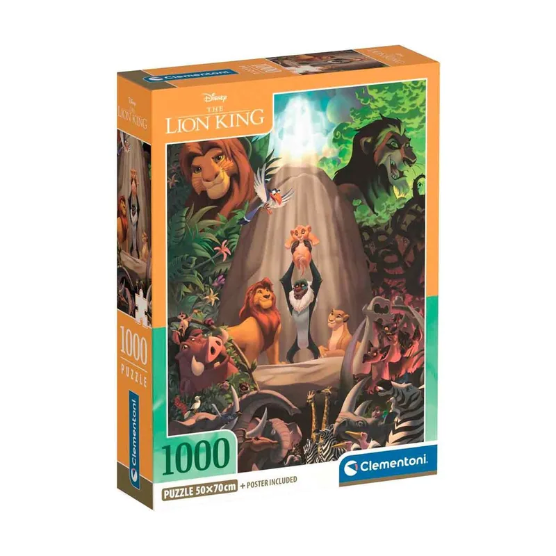 Clementoni Rey León Puzzle 1000 Piezas