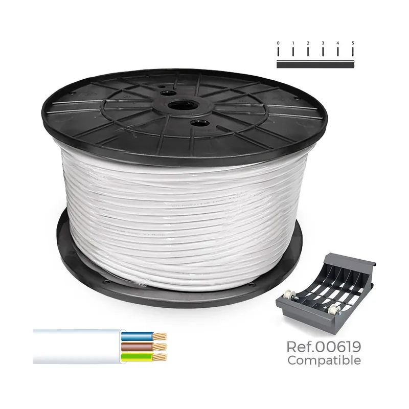 Sediles Cable Eléctrico Manguera Blanco 3 x 1 mm 200 m h05vvh2-f