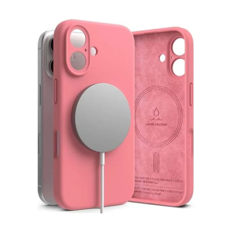 Ringke Silicona magnética Compatible MagSafe Diseñado para el Caso del iPhone 16