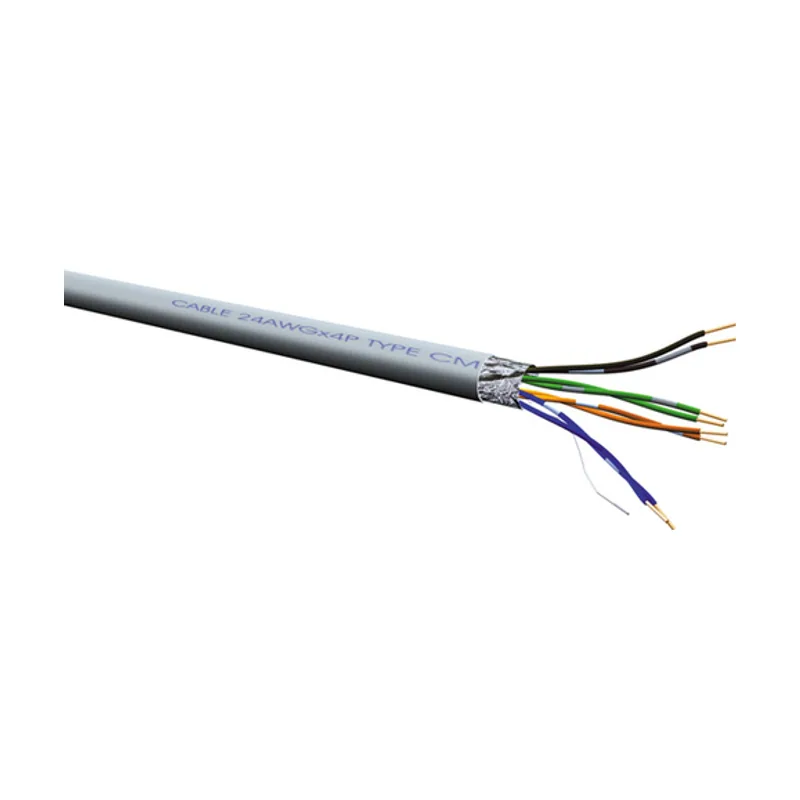 Cable de cable trenzado Cat5e FTP 300 m AWG26