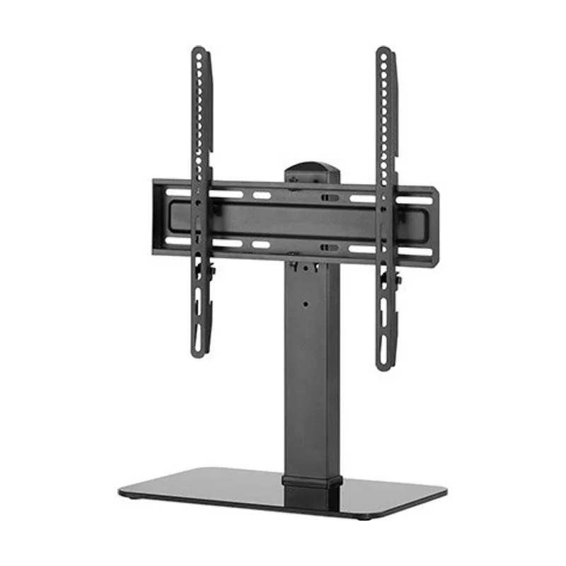 GooBay Soporte TV 32-55 Pulgadas Giratorio 35 Grados Regulable en Altura Compatible VESA hasta 40 kg Base de Cristal