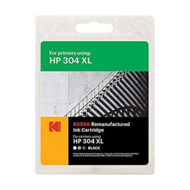 Kodak Supplies 185H030430 Adecuado para HP DJ2620 Tinta Negro Compatible también HP304XL/N9K08AE 300 Lados