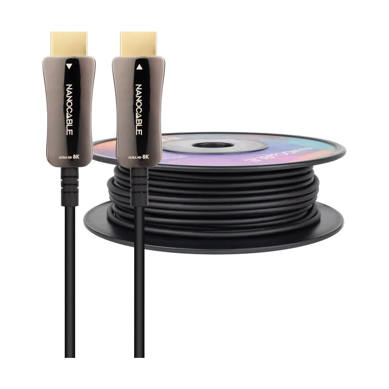 Nanocable Cable HDMI V2.1 AOC 8K@60Hz 4K@120Hz 48Gbps A/M-A/M